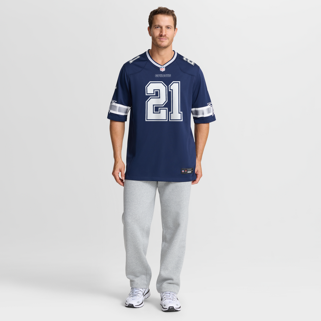 Deion Sanders Dallas Cowboys Game Jersey - Navy