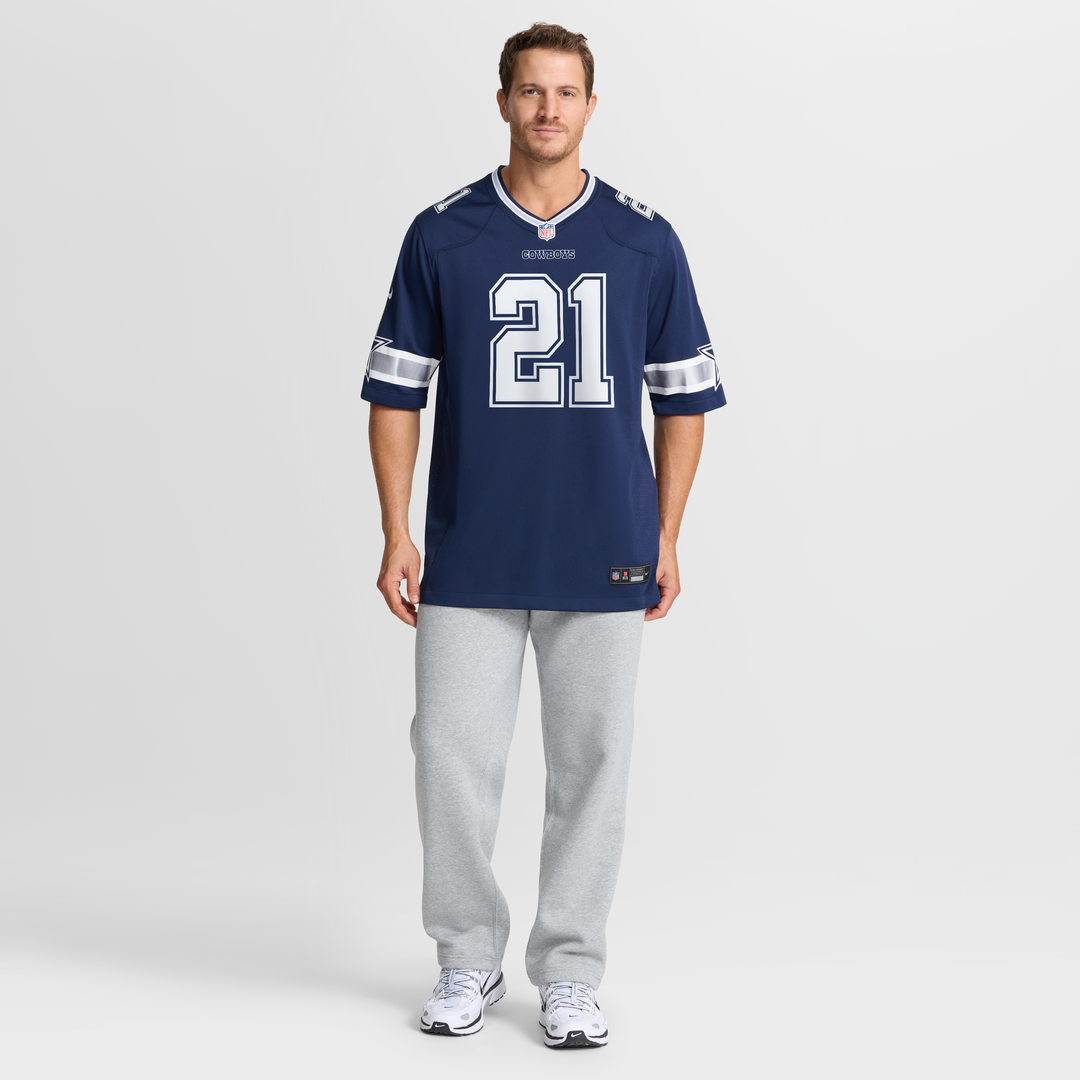 Deion Sanders Dallas Cowboys Game Jersey - Navy