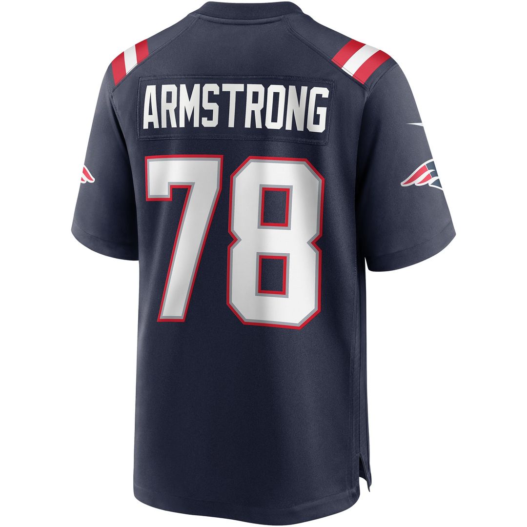 Bruce Armstrong New England Patriots Game Jersey - Navy
