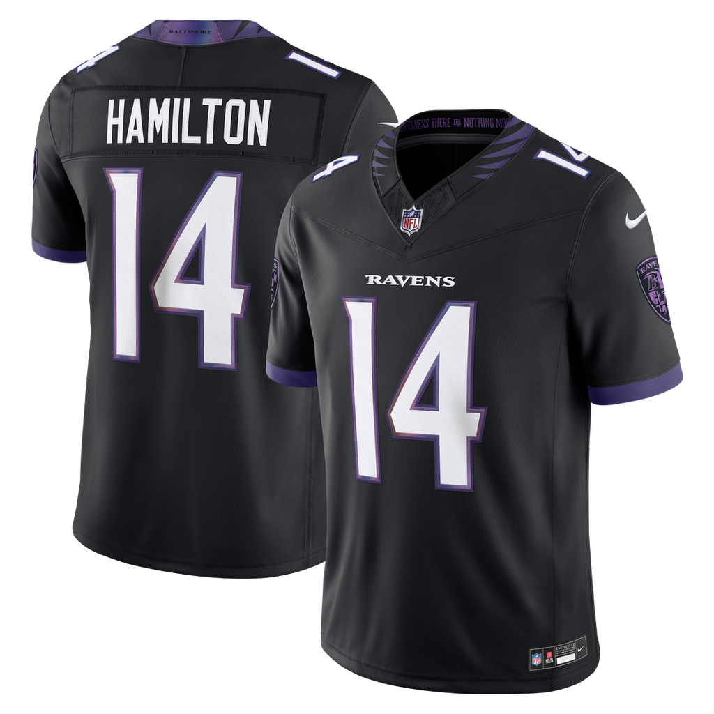 Kyle Hamilton Baltimore Ravens Alternate Vapor F.U.S.E. Stitched Limited Jersey - Black