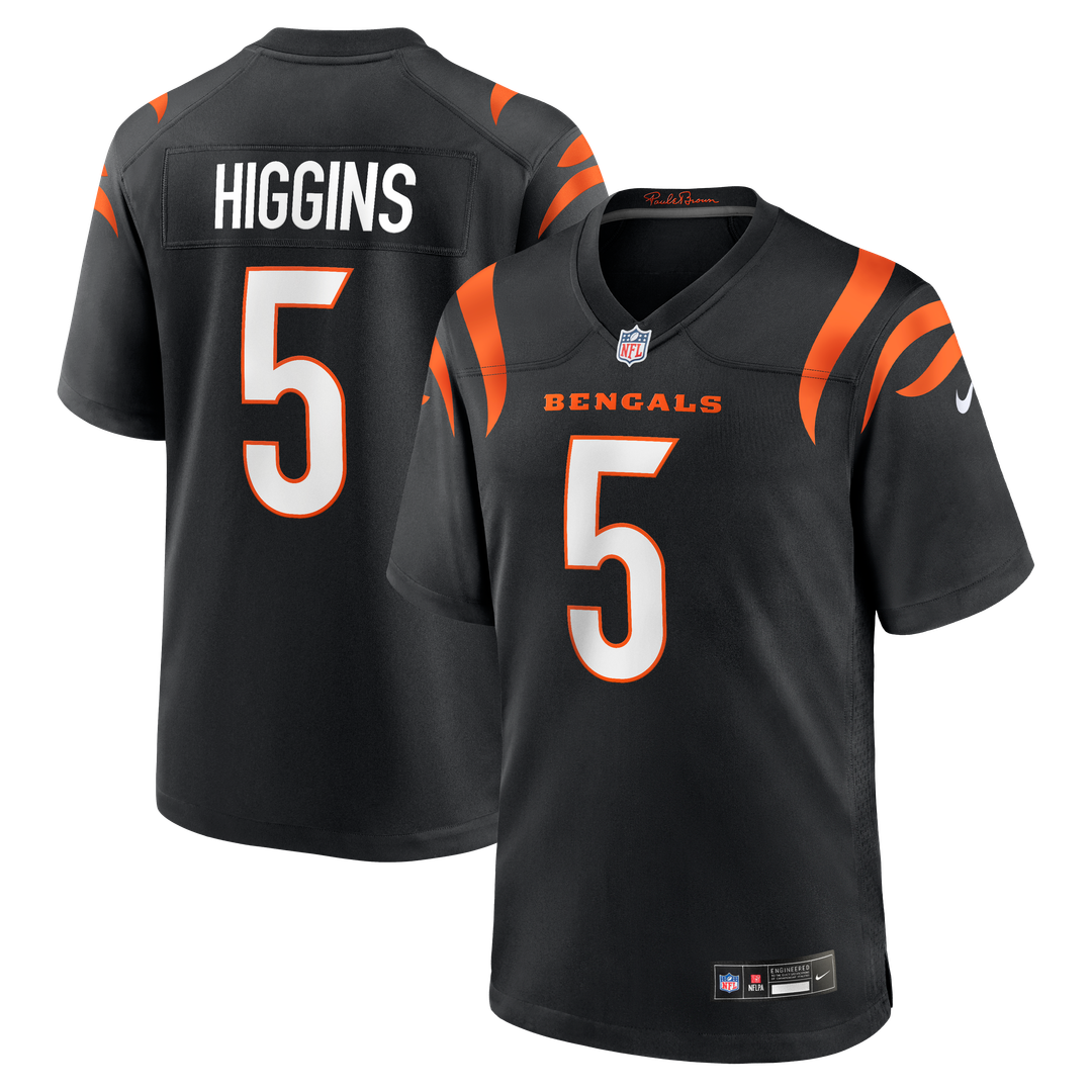 Tee Higgins Cincinnati Bengals Game Jersey - Black