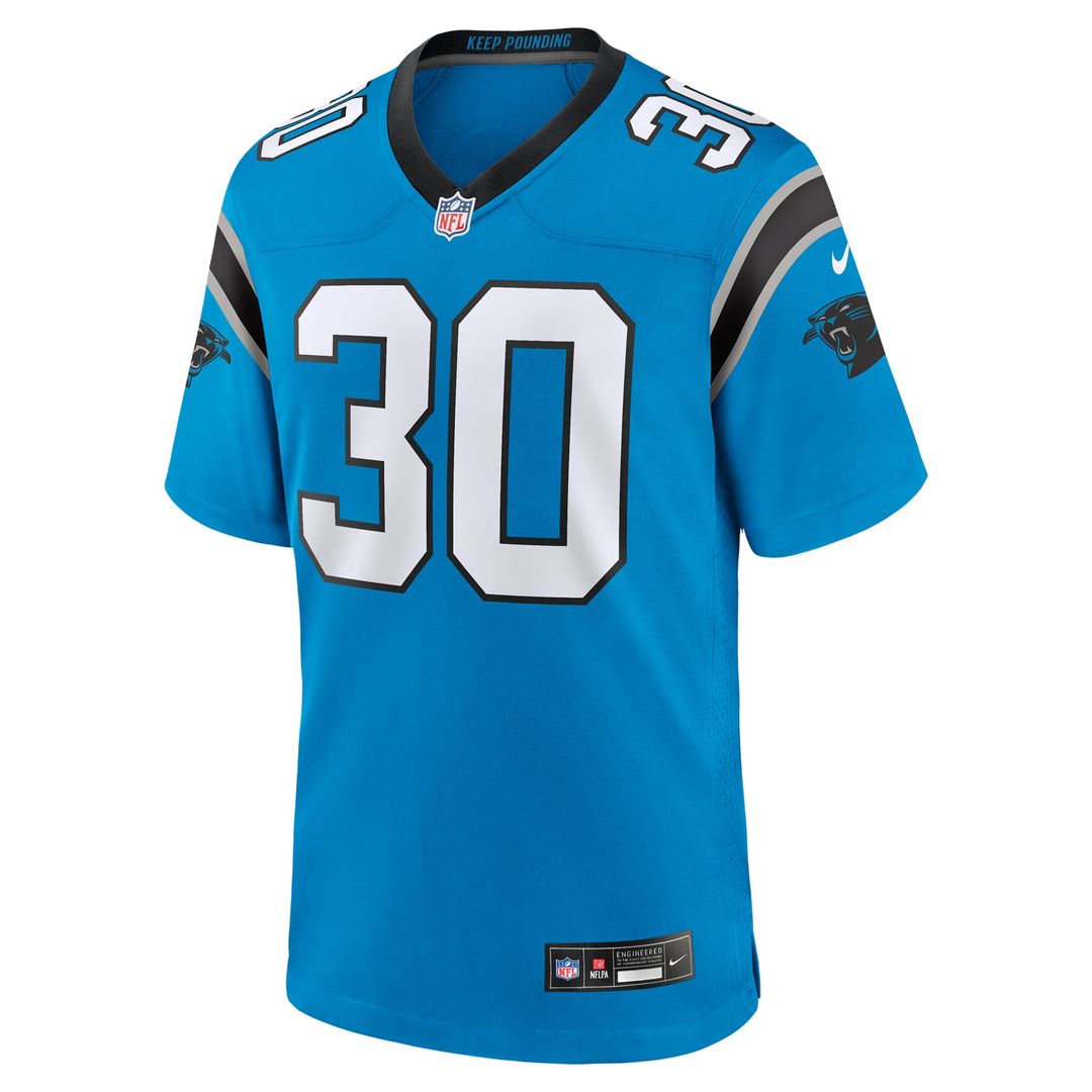 Chuba Hubbard Carolina Panthers Game Jersey - Black