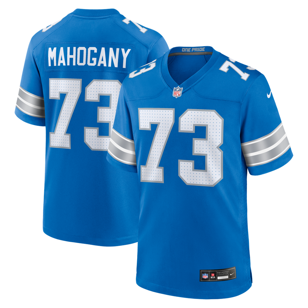 Christian Mahogany Detroit Lions Game Jersey - Blue
