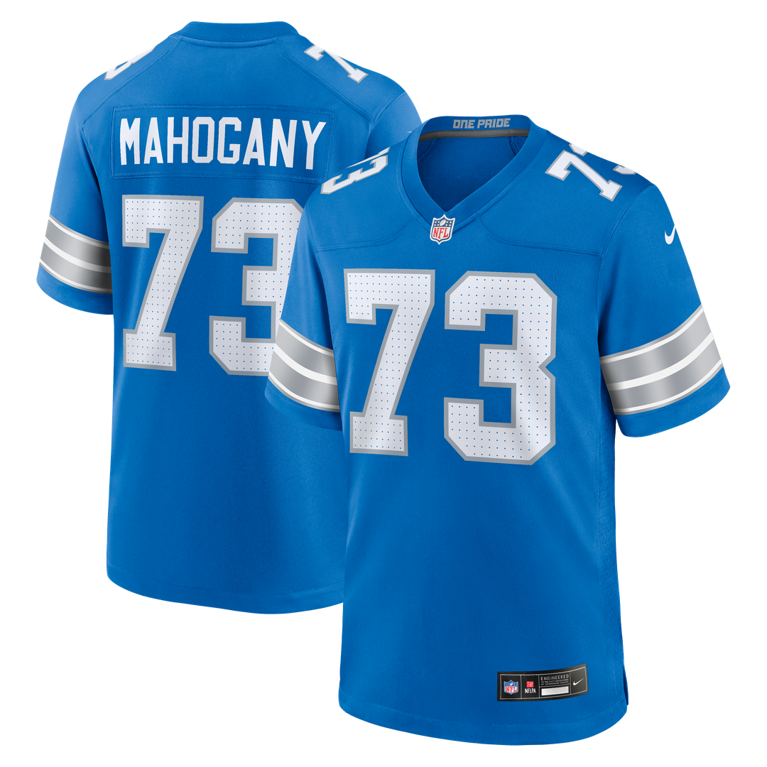 Christian Mahogany Detroit Lions Game Jersey - Blue