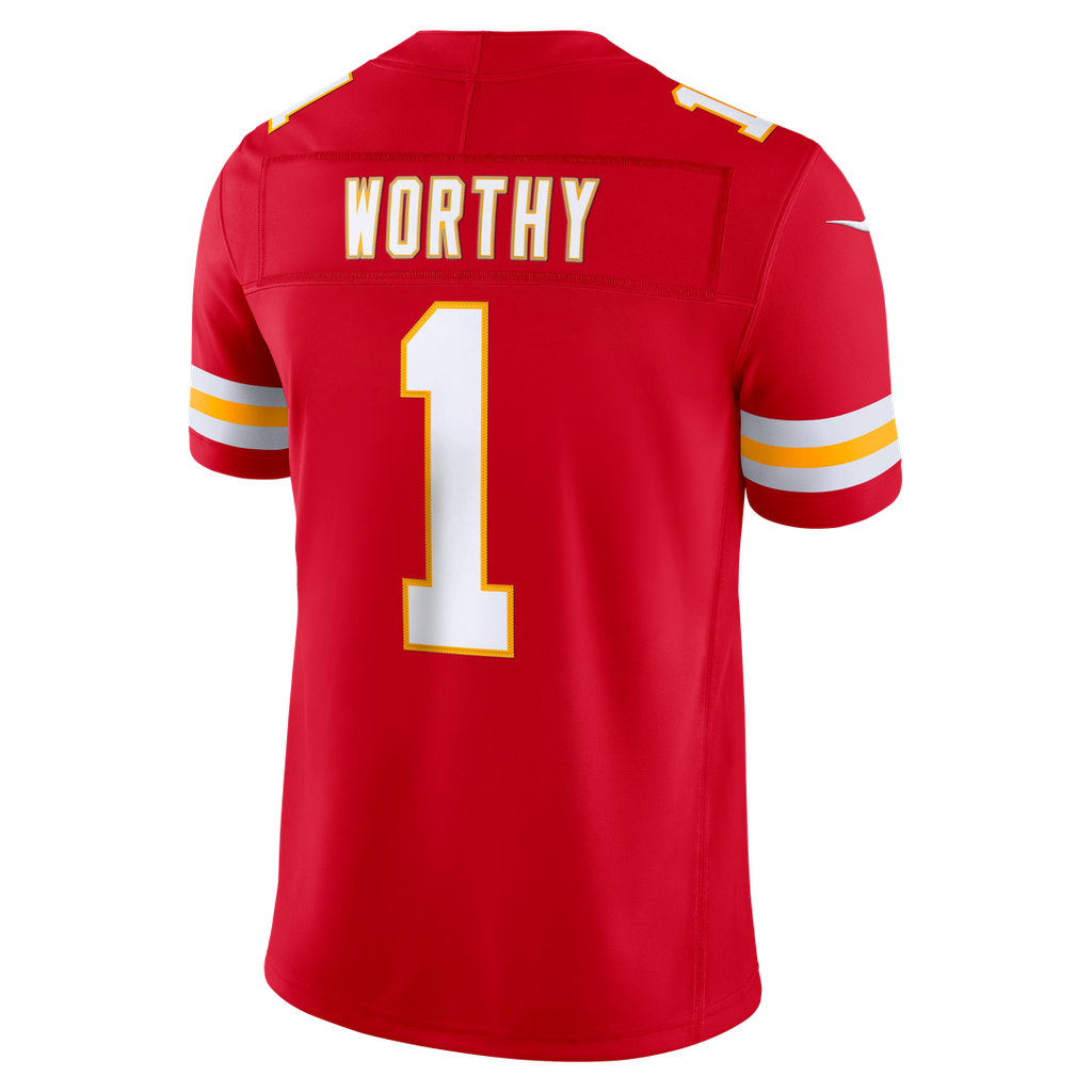 Xavier Worthy Kansas City Chiefs Vapor F.U.S.E. Stitched Limited Jersey - Red