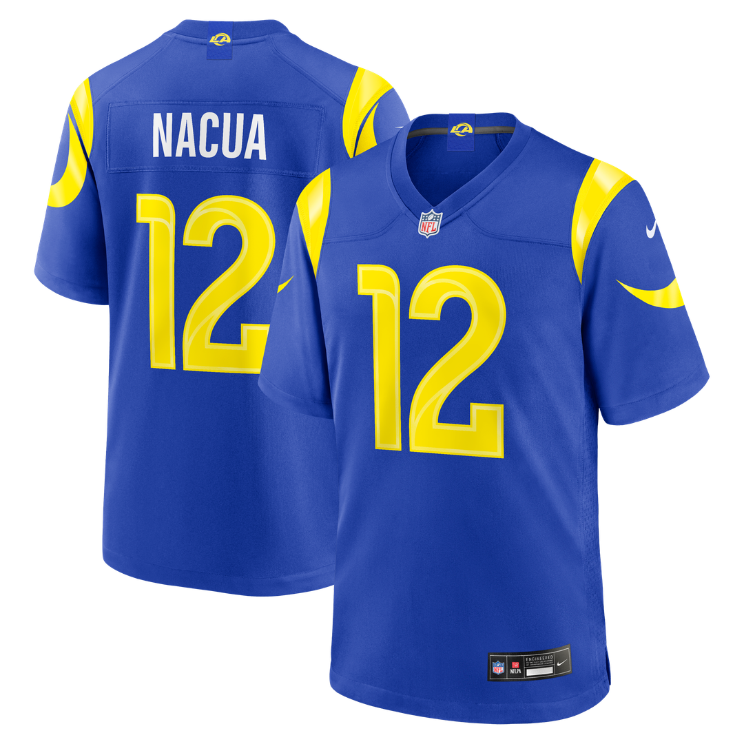 Puka Nacua Los Angeles Rams Game Jersey - Royal Blue