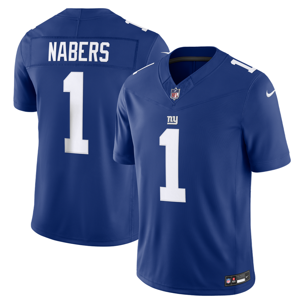 Malik Nabers New York Giants Vapor F.U.S.E. Stitched Limited Jersey - Royal Blue
