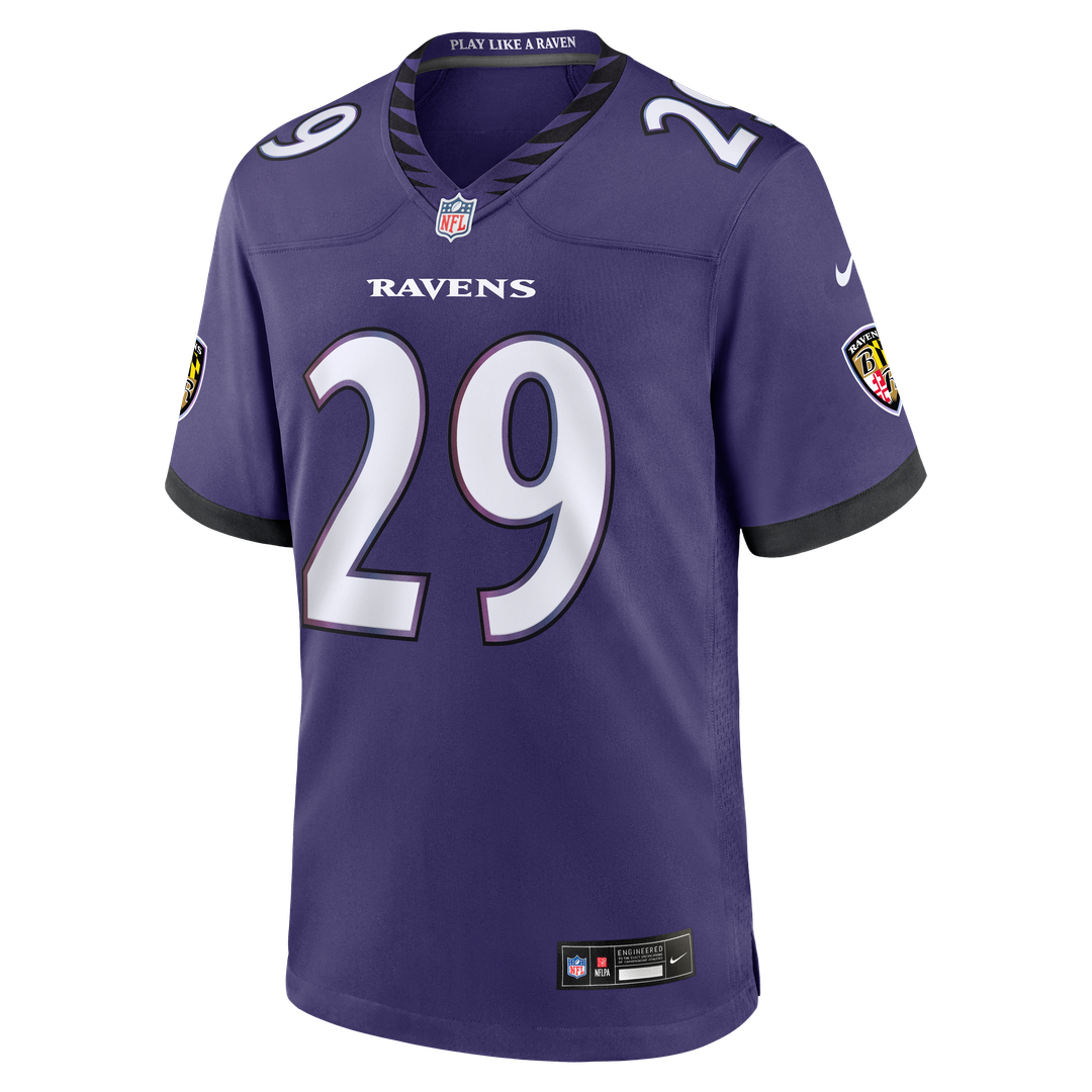 Chandler Rivers Baltimore Ravens Game Jersey - Purple