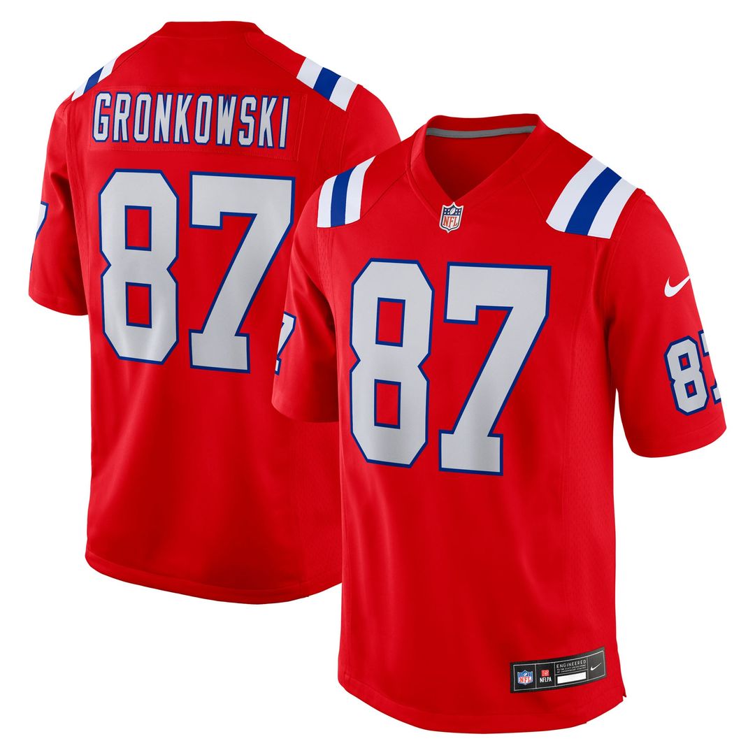 Rob Gronkowski New England Patriots Alternate Game Jersey - Red