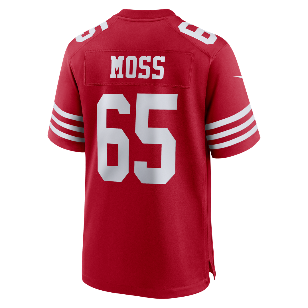 Drew Moss San Francisco 49ers Game Jersey - Scarlet