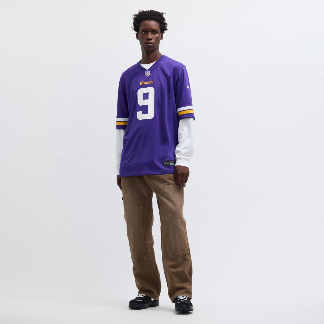 J.J. McCarthy Minnesota Vikings Game Jersey - Purple