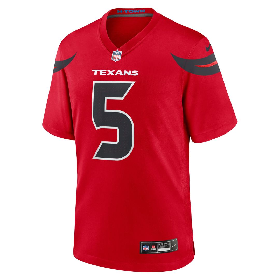 Jalen Pitre Houston Texans Game Jersey - Navy