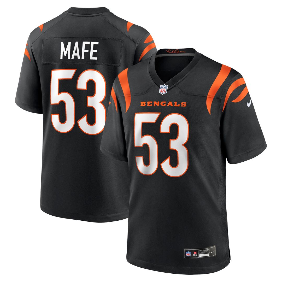 Boye Mafe Cincinnati Bengals Game Jersey - Black