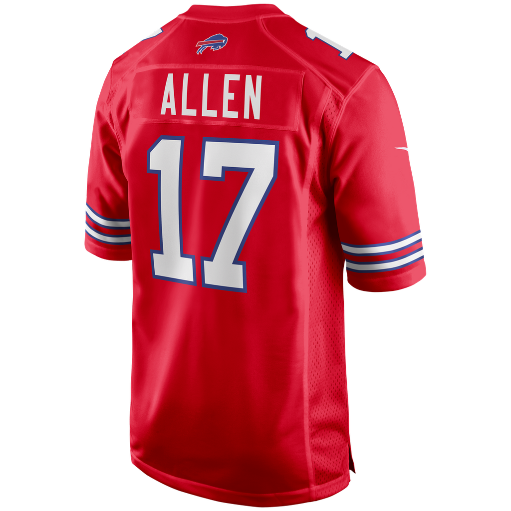 Josh Allen Buffalo Bills Alternate Game Jersey - Red