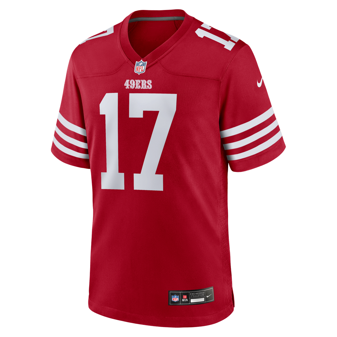 Jordan Watkins San Francisco 49ers Game Jersey - Scarlet