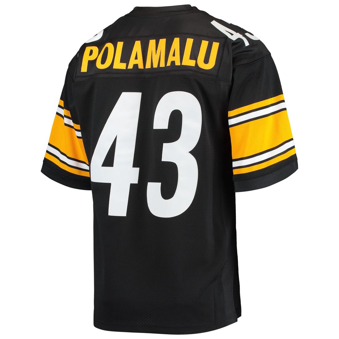 Troy Polamalu Pittsburgh Steelers 2007 Authentic Throwback Jersey - Black