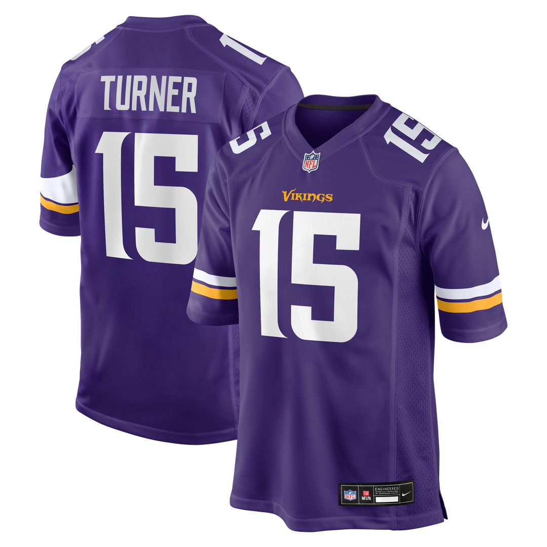 Dallas Turner Minnesota Vikings Game Jersey - Purple