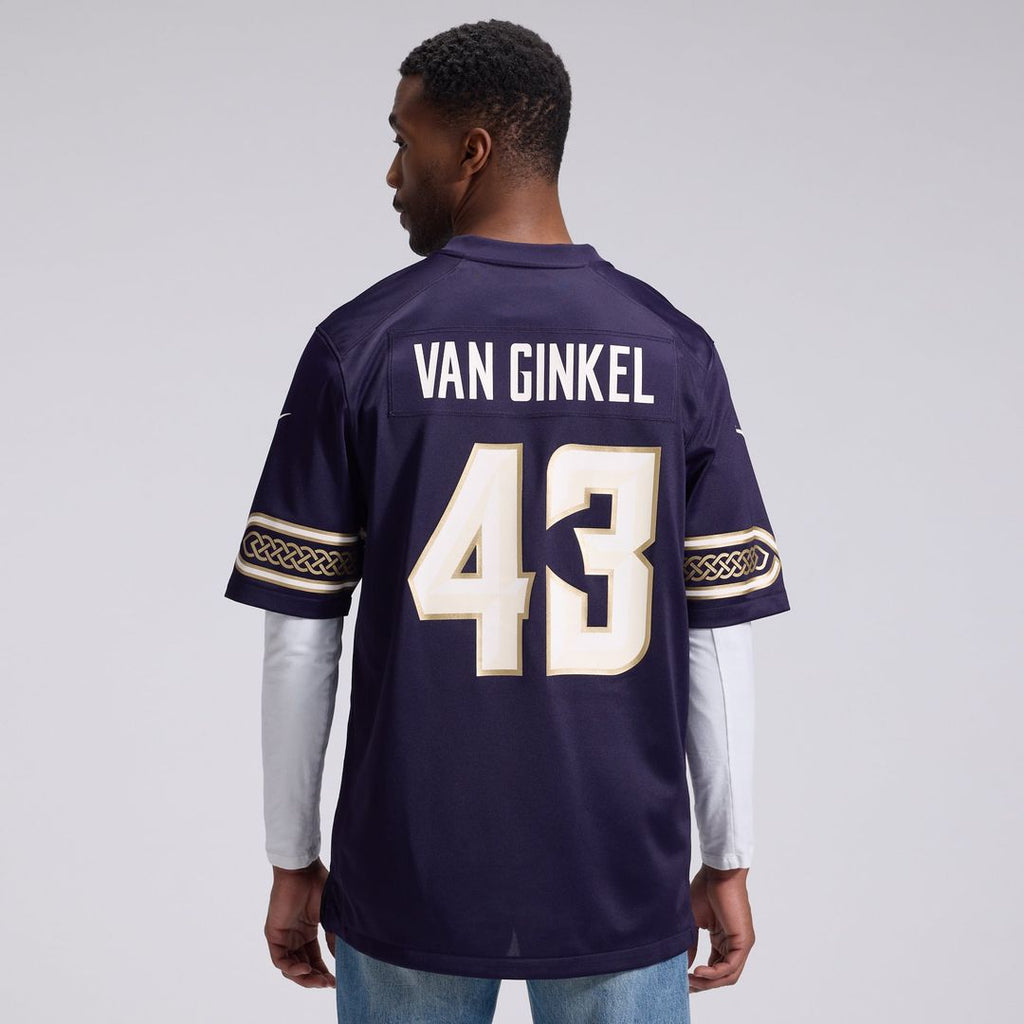 Andrew Van Ginkel Minnesota Vikings 2026 Rivalries Collection Game Jersey - Purple