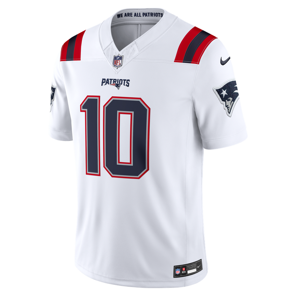 Drake Maye New England Patriots Alternate Vapor F.U.S.E. Stitched Limited Jersey - Red