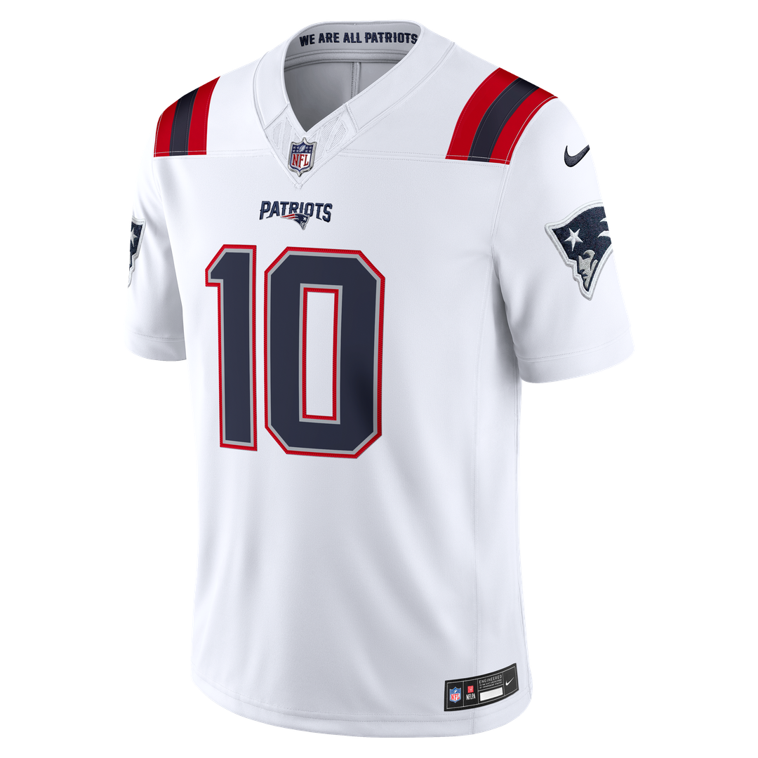 Drake Maye New England Patriots Alternate Vapor F.U.S.E. Stitched Limited Jersey - Red