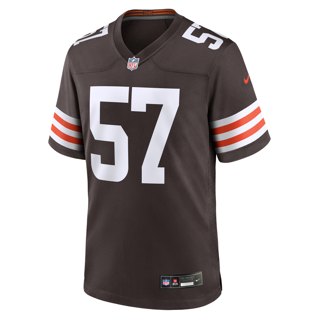Isaiah McGuire Cleveland Browns Game Jersey - Brown
