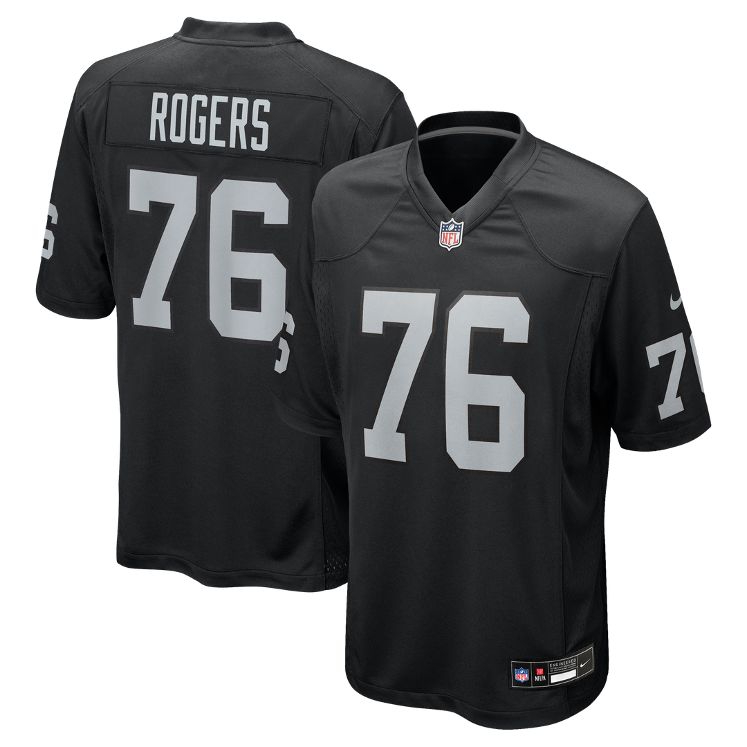 Caleb Rogers Las Vegas Raiders Game Jersey - Black