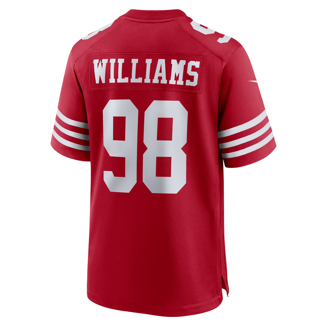 Mykel Williams San Francisco 49ers Game Jersey - Scarlet