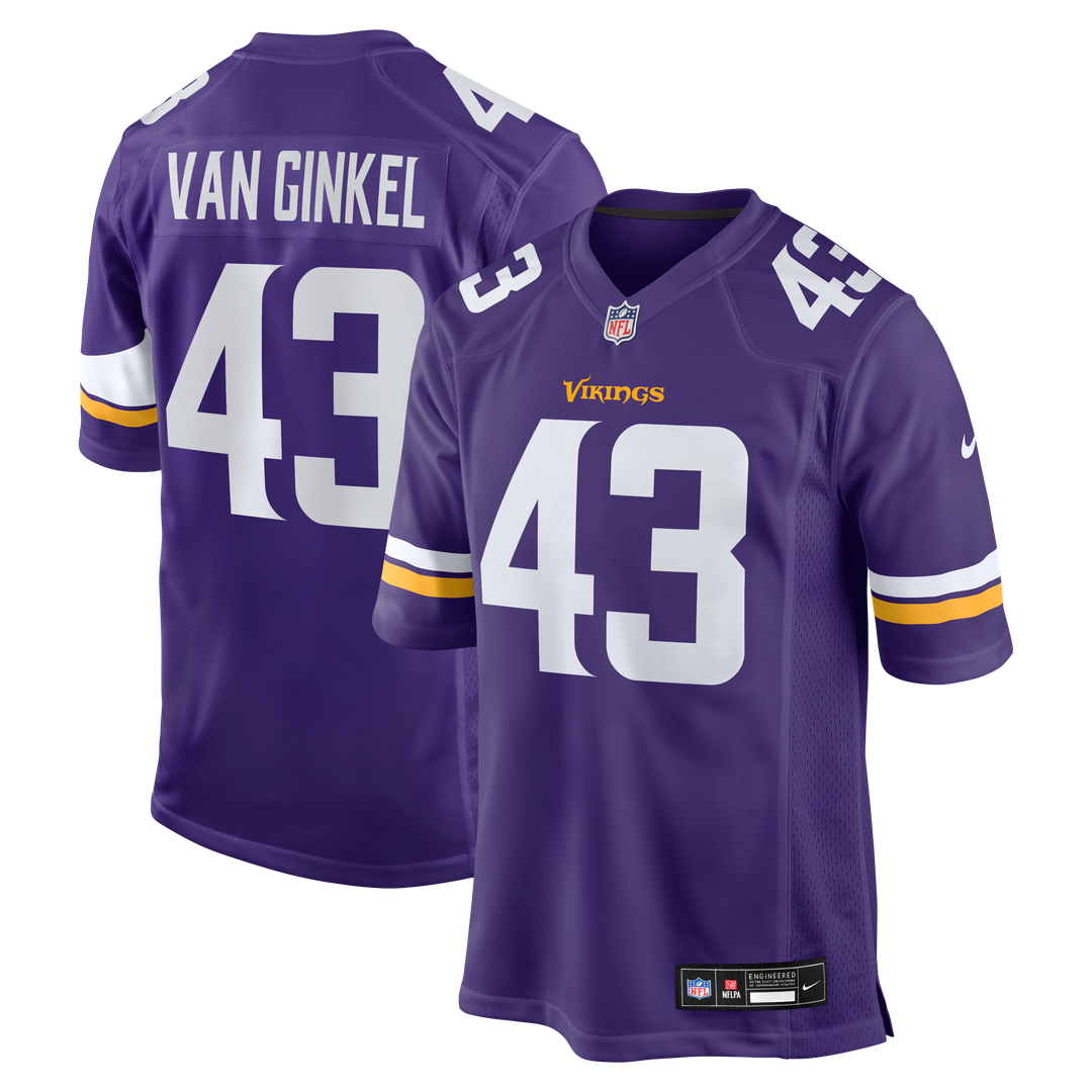Andrew Van Ginkel Minnesota Vikings Alternate Game Jersey - White