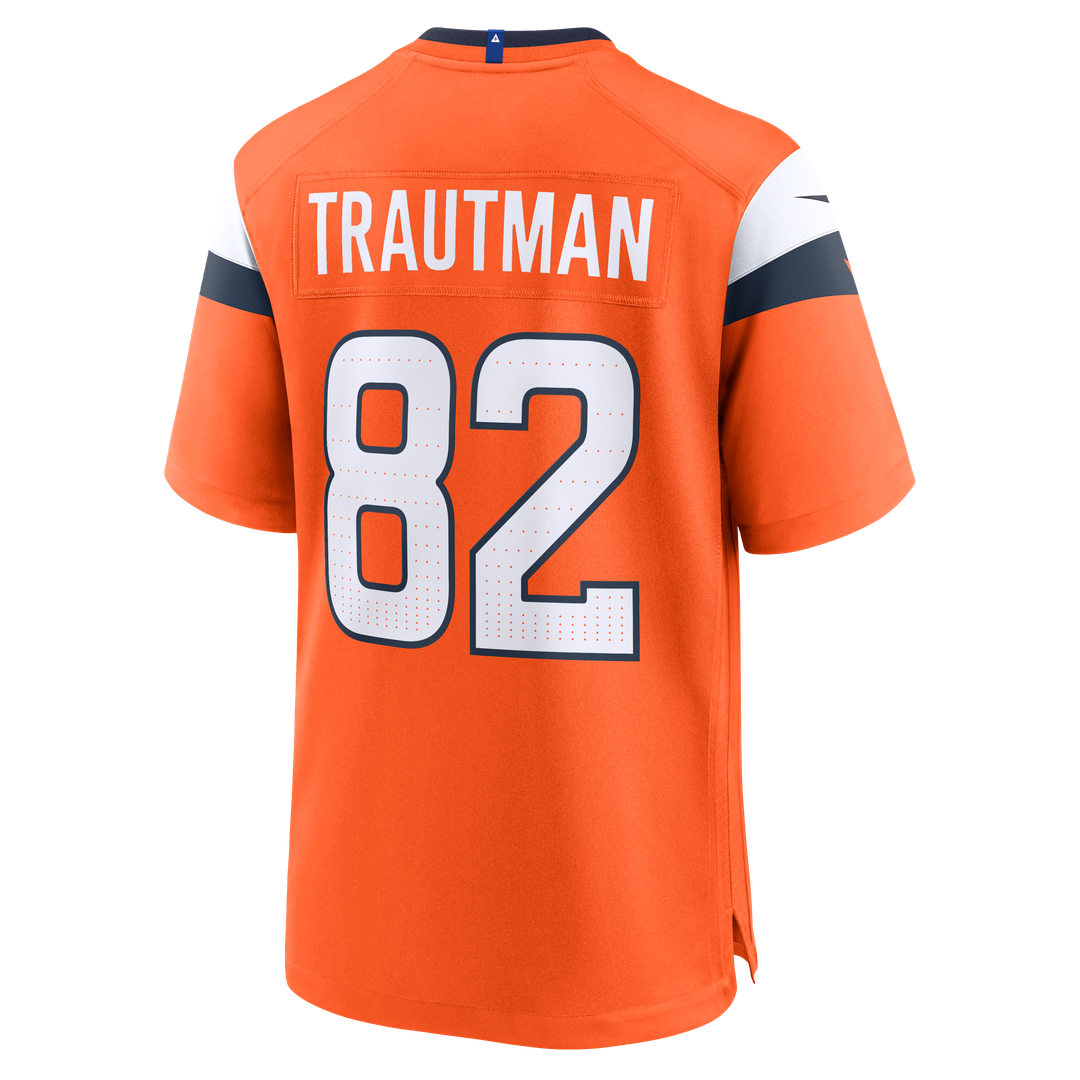 Adam Trautman Denver Broncos Game Jersey - Orange