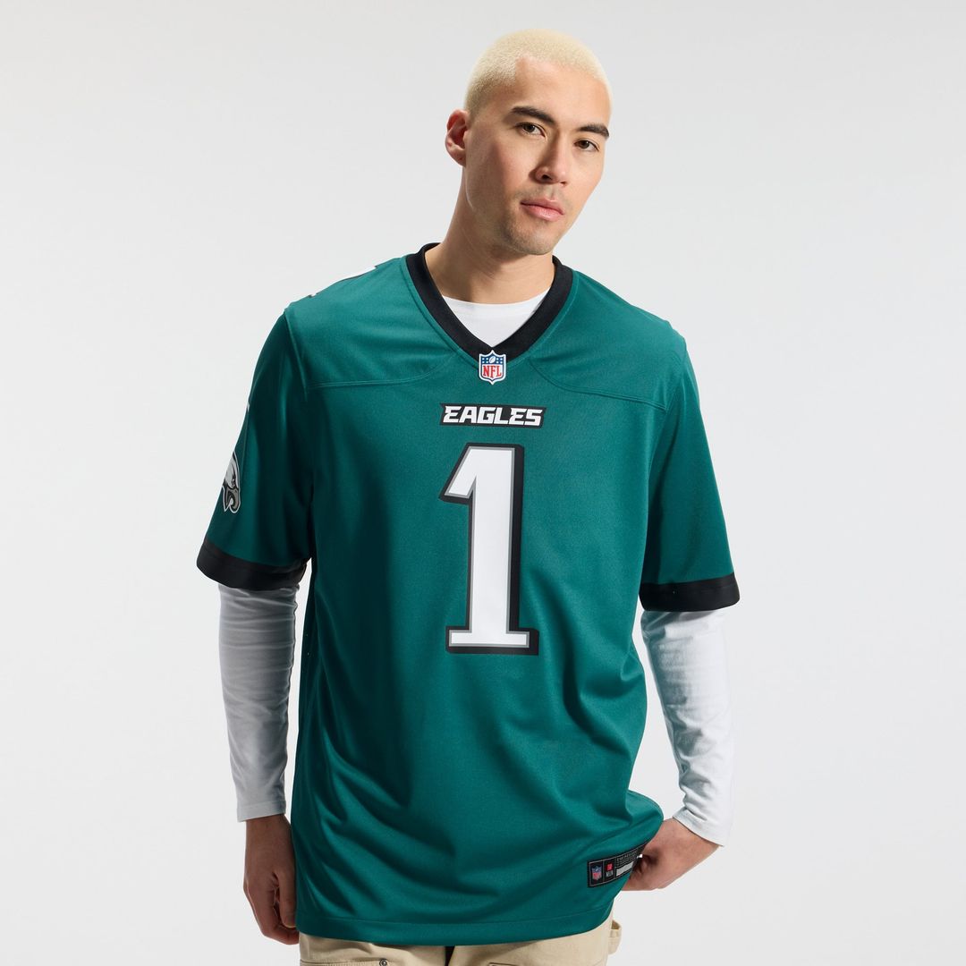 Jalen Hurts Philadelphia Eagles Game Jersey - Midnight Green