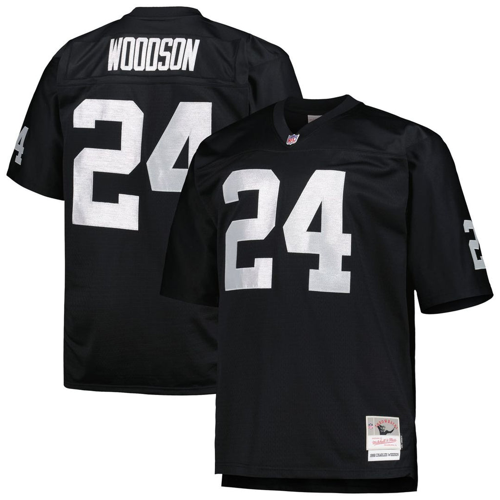Charles Woodson Las Vegas Raiders Big & Tall 1998 Replica Jersey - Black