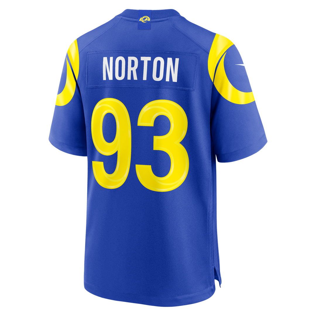 Bill Norton Los Angeles Rams Game Jersey - Royal Blue