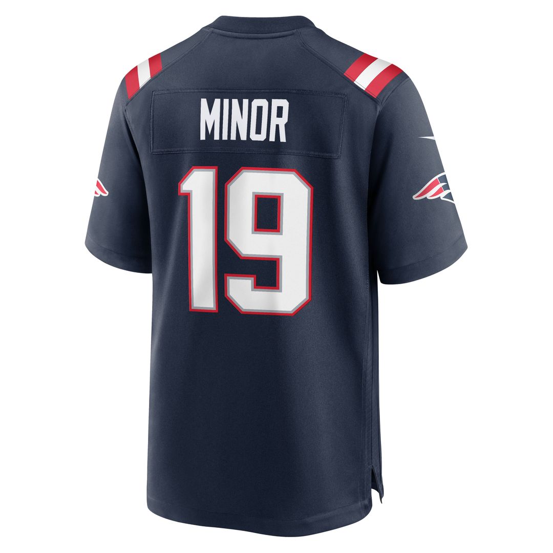 Kobee Minor New England Patriots Game Jersey - Navy