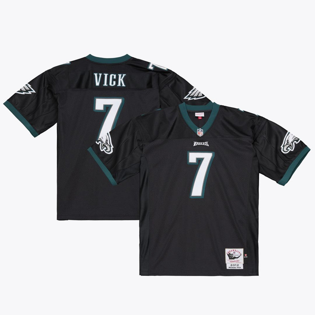 Michael Vick Philadelphia Eagles 2012 Authentic Throwback Jersey - Black