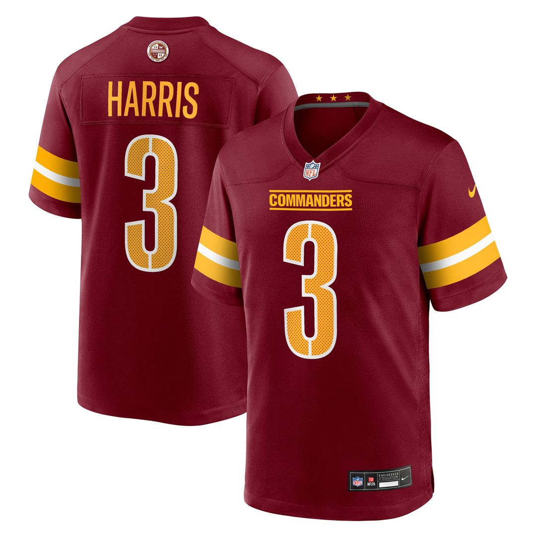Will Harris Washington Commanders Game Jersey - Burgundy