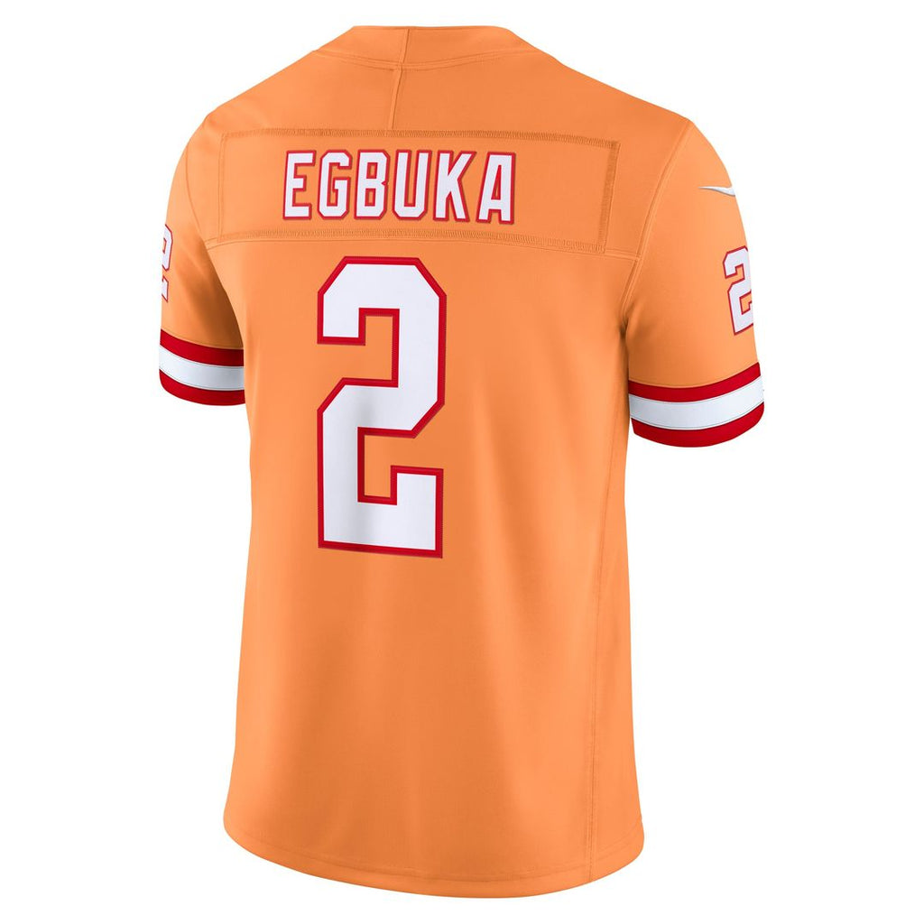 Emeka Egbuka Tampa Bay Buccaneers Alternate Vapor F.U.S.E. Stitched Limited Jersey - Creamsicle