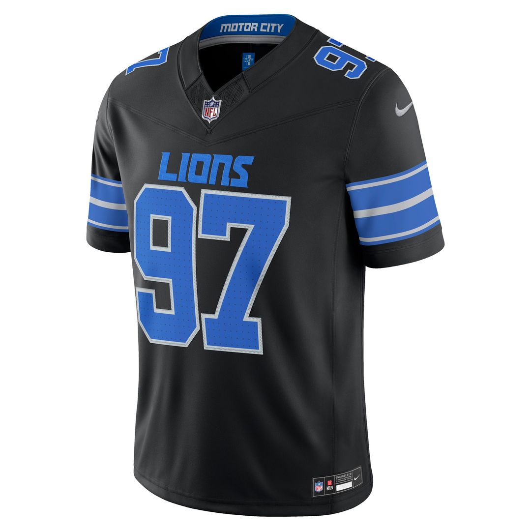 Aidan Hutchinson Detroit Lions Vapor F.U.S.E. Stitched Limited Jersey - White