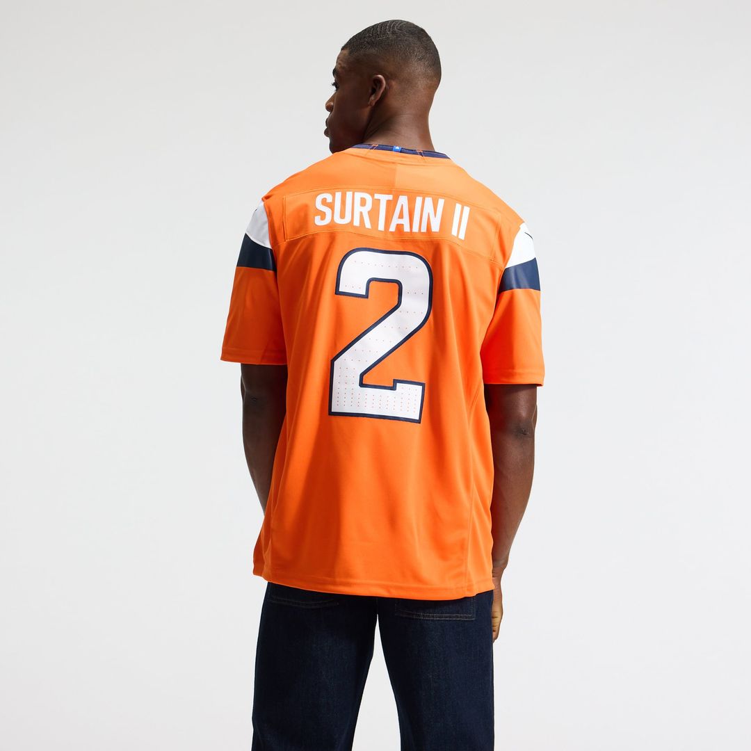 Pat Surtain II Denver Broncos Alternate Vapor F.U.S.E. Stitched Limited Jersey - Navy
