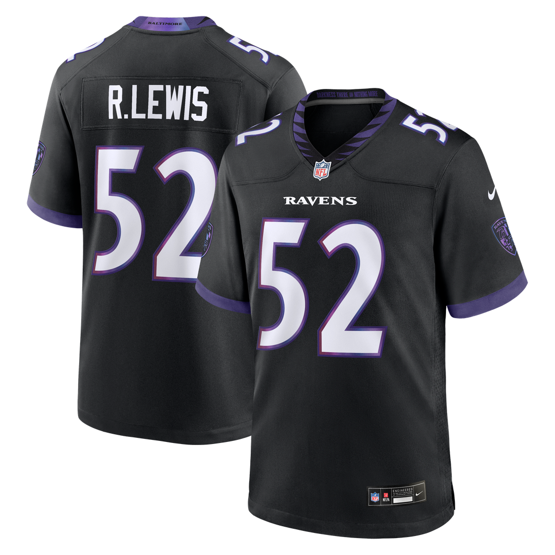 Ray Lewis Baltimore Ravens Alternate Game Jersey - Black