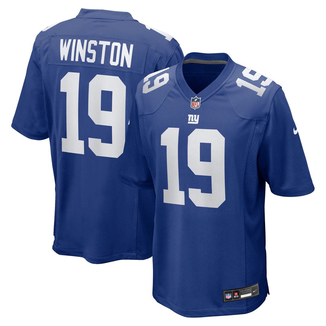 Jameis Winston New York Giants Game Jersey - Royal Blue
