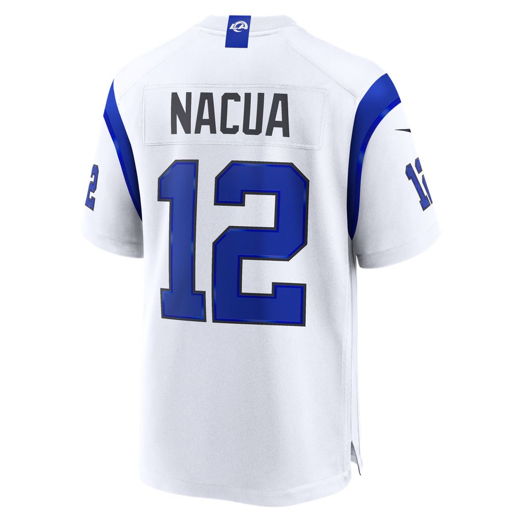 Puka Nacua Los Angeles Rams Game Jersey - Fearsome White