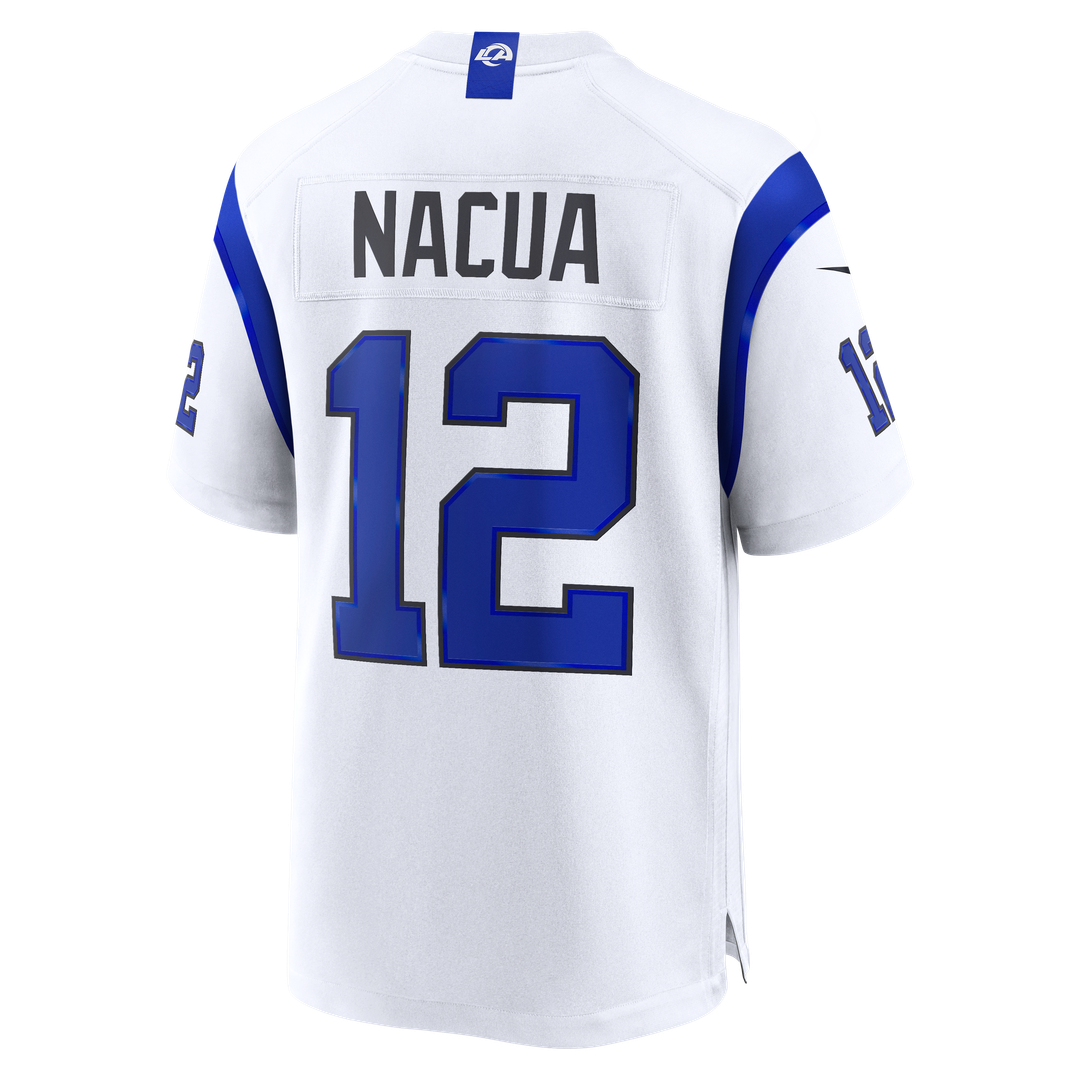 Puka Nacua Los Angeles Rams Game Jersey - Fearsome White