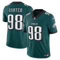 Jalen Carter Philadelphia Eagles Vapor F.U.S.E. Stitched Limited Jersey - Midnight Green