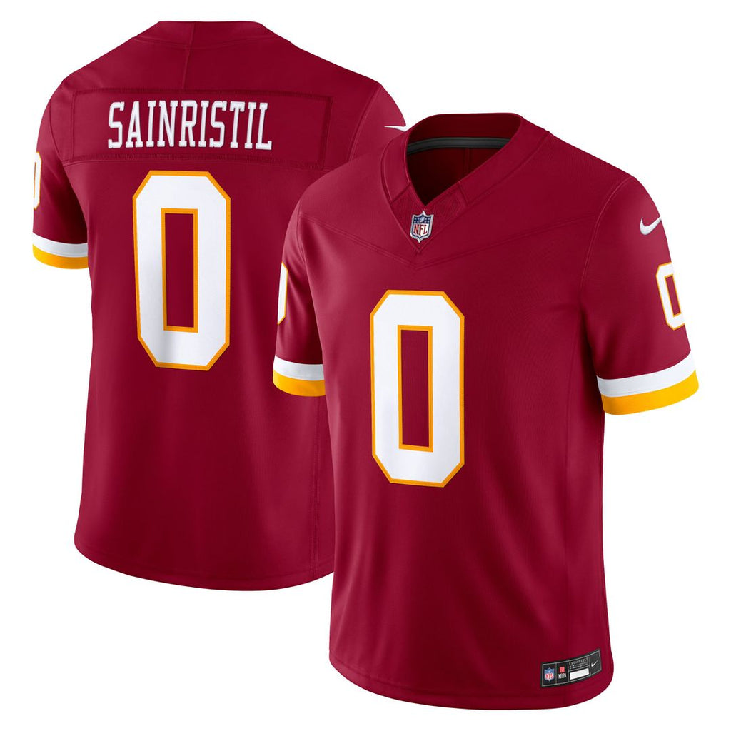 Mike Sainristil Washington Commanders Vapor F.U.S.E. Stitched Limited Jersey - Burgundy
