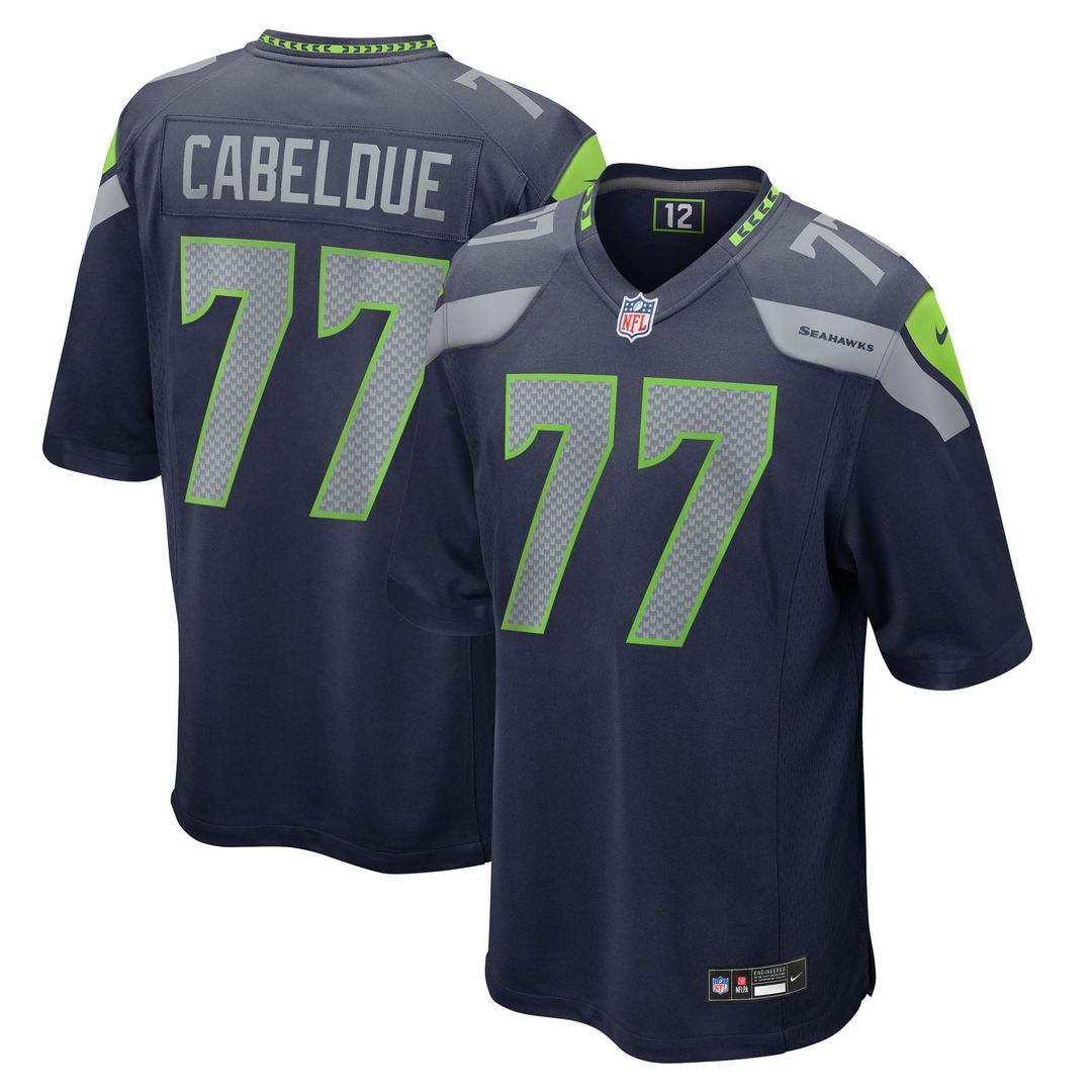 Bryce Cabeldue Seattle Seahawks Game Jersey - College Navy