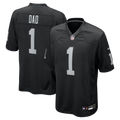 Number 1 Dad Las Vegas Raiders Game Jersey - Black