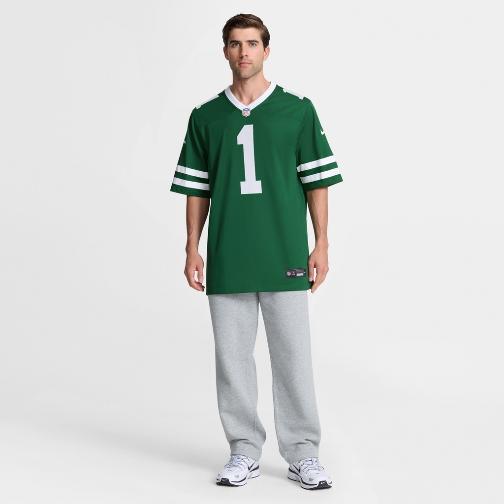 Number 1 Groom New York Jets Game Jersey - Legacy Green