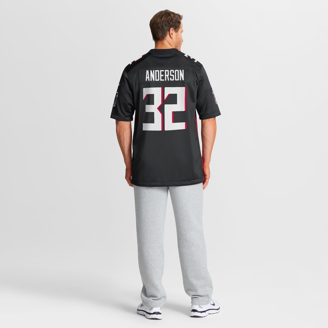 Jamal Anderson Atlanta Falcons Game Jersey - Black
