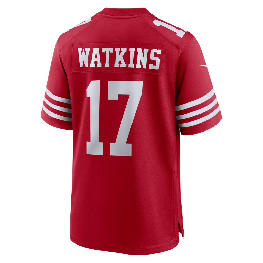 Jordan Watkins San Francisco 49ers Game Jersey - Scarlet