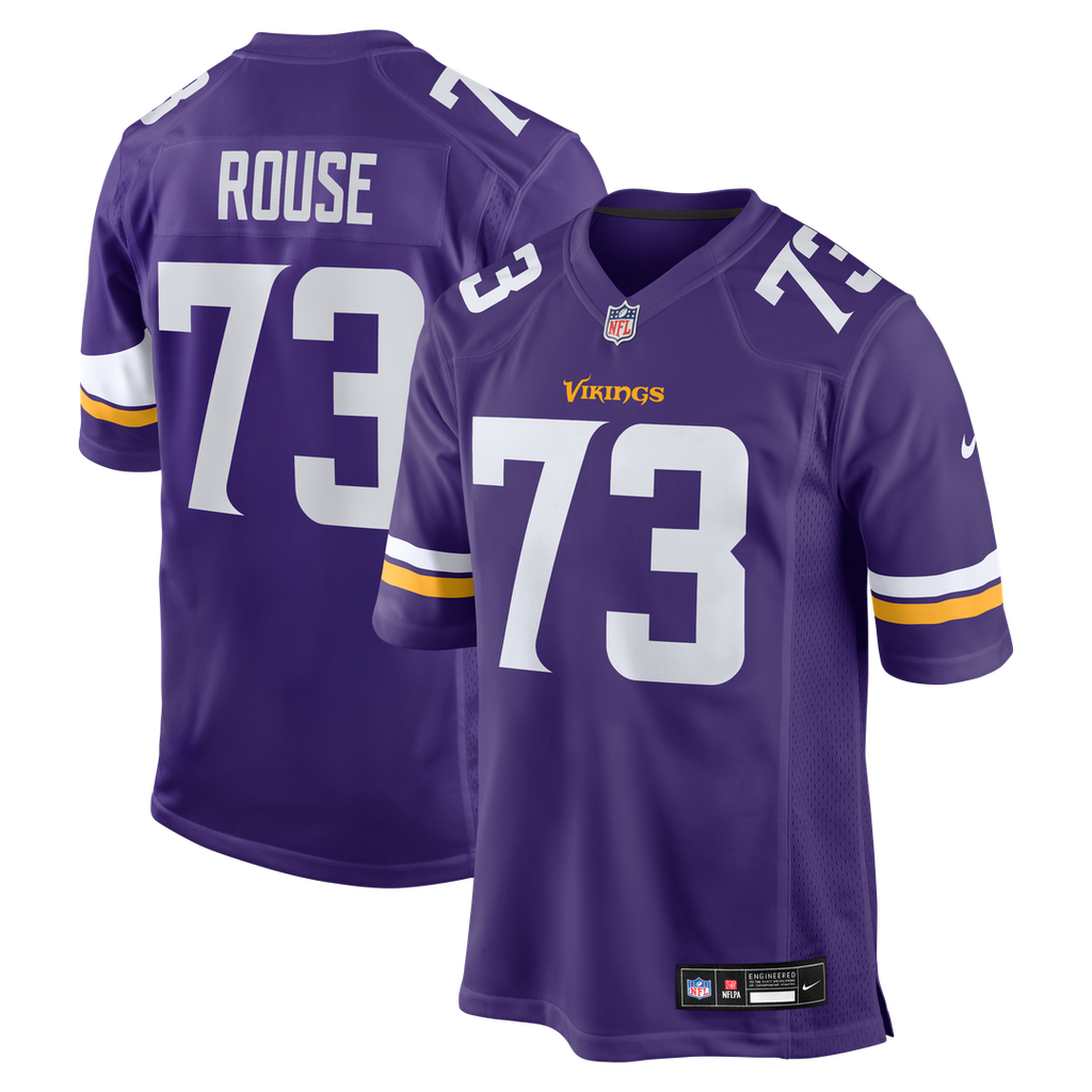 Walter Rouse Minnesota Vikings Game Jersey - Purple
